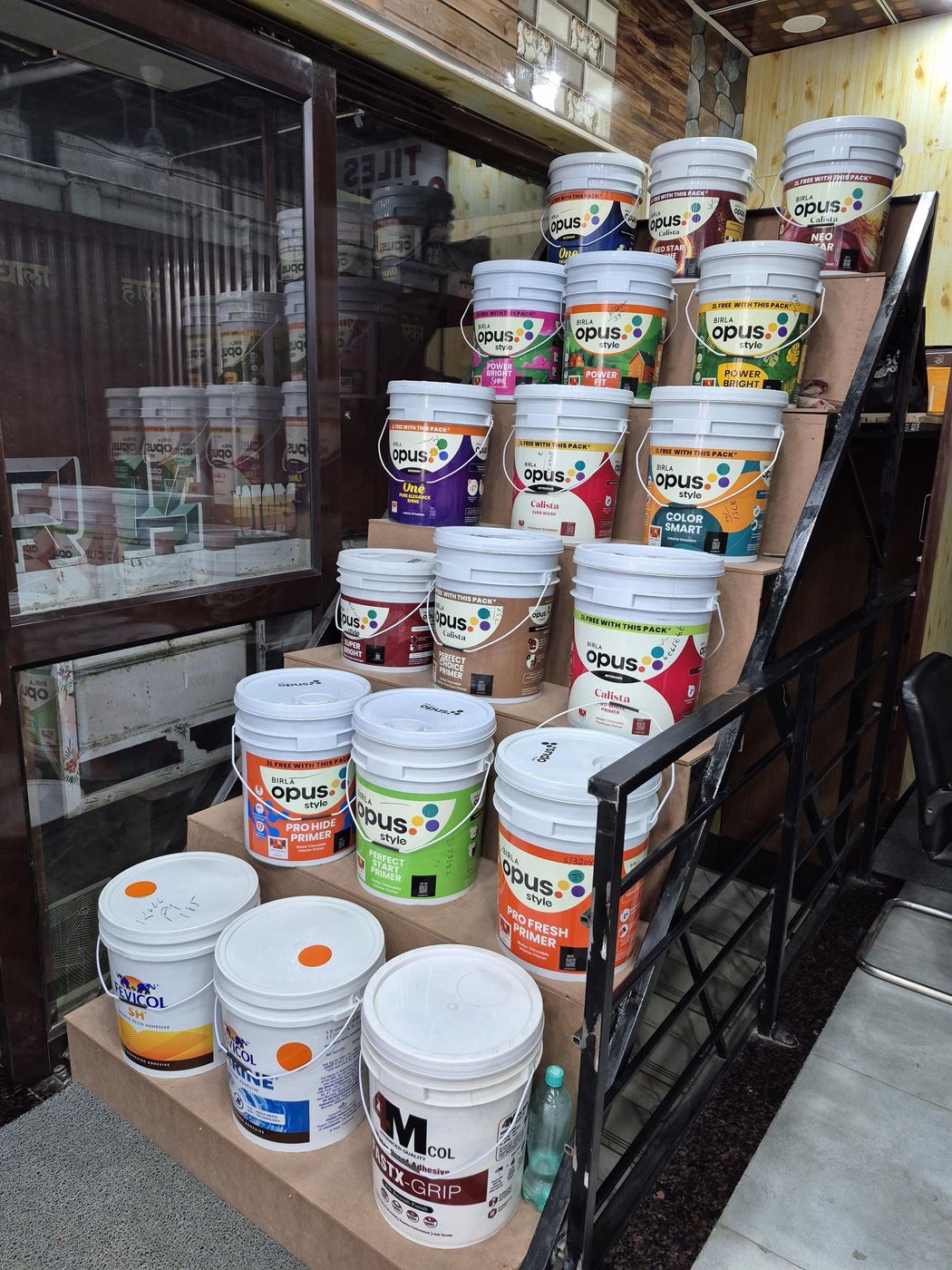 Birla Opus paint display at Gupta Tiles & Sanitary