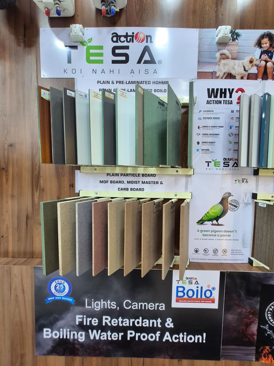 Board and laminate display at Gupta Tiles & Sanitary